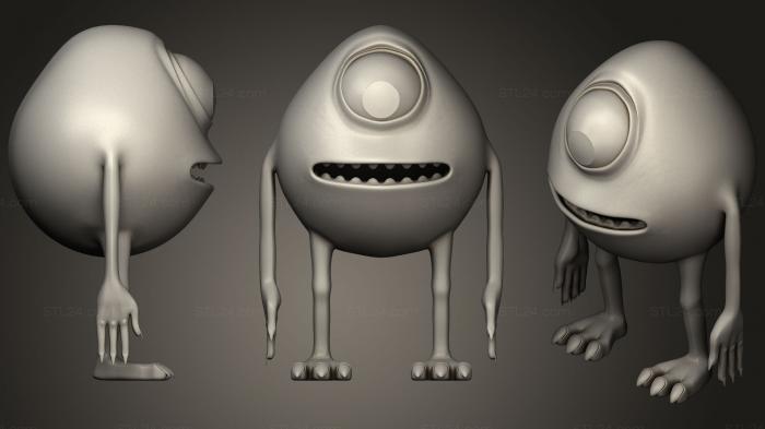 Miscellaneous figurines and statues (Monster Character, STKR_0882) 3D models for cnc